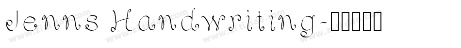 Jenns Handwriting字体转换